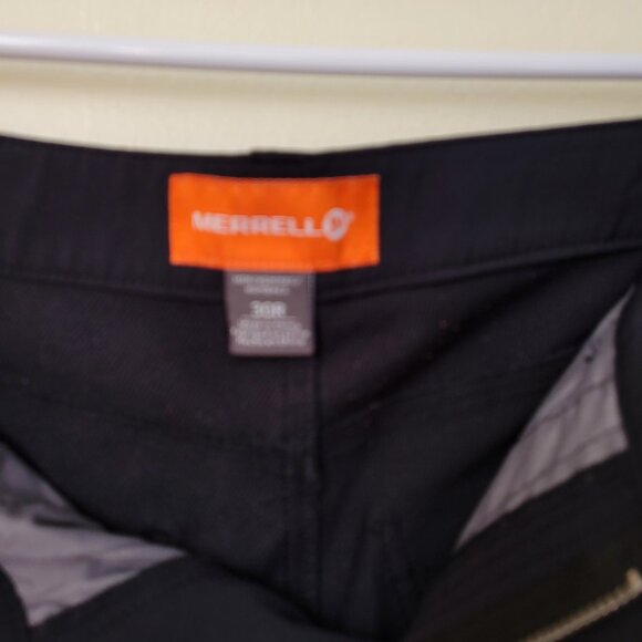 Merrell Men's Black Hiking Outdoor Performance Pants 6 Pockets Size 30R - Picture 11 of 15